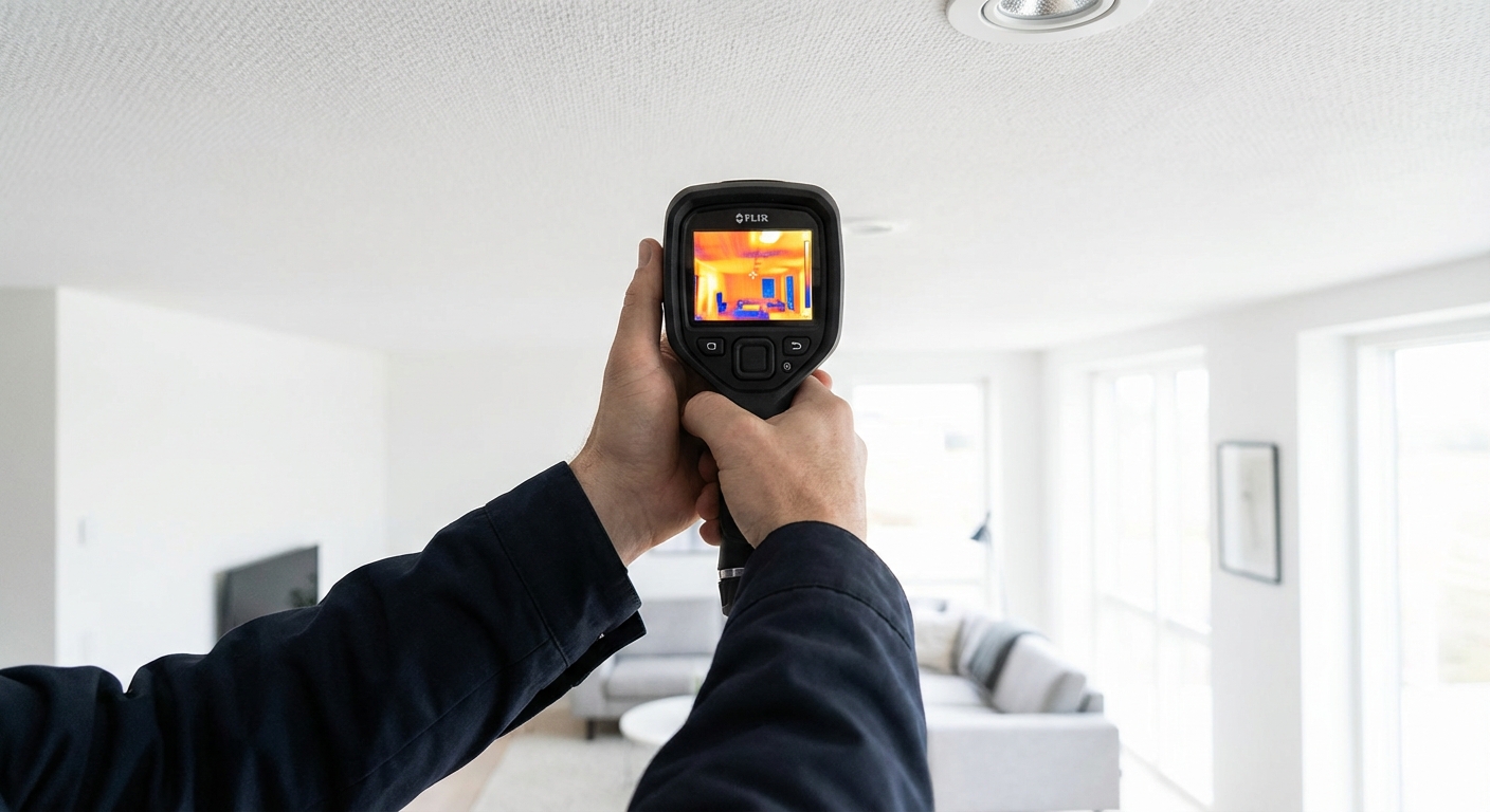 Licensed Houston home inspector performing detailed residential property inspection for home buyers